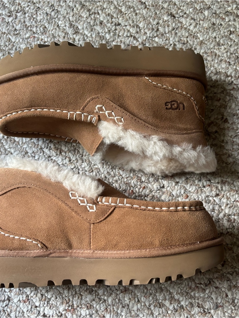 Ugg Chestnut Shearling-Lined Ansley Parc View 2